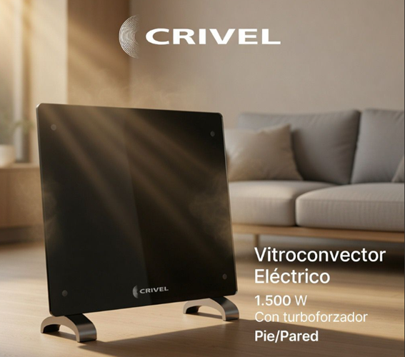 Vitroconvector Electrico 1500W CRIVEL