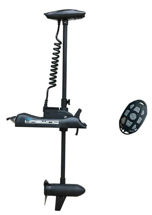 MOTOR ELECTRICO HASWING CAYMAN 80LBS NEGRO CON SOPORTE
