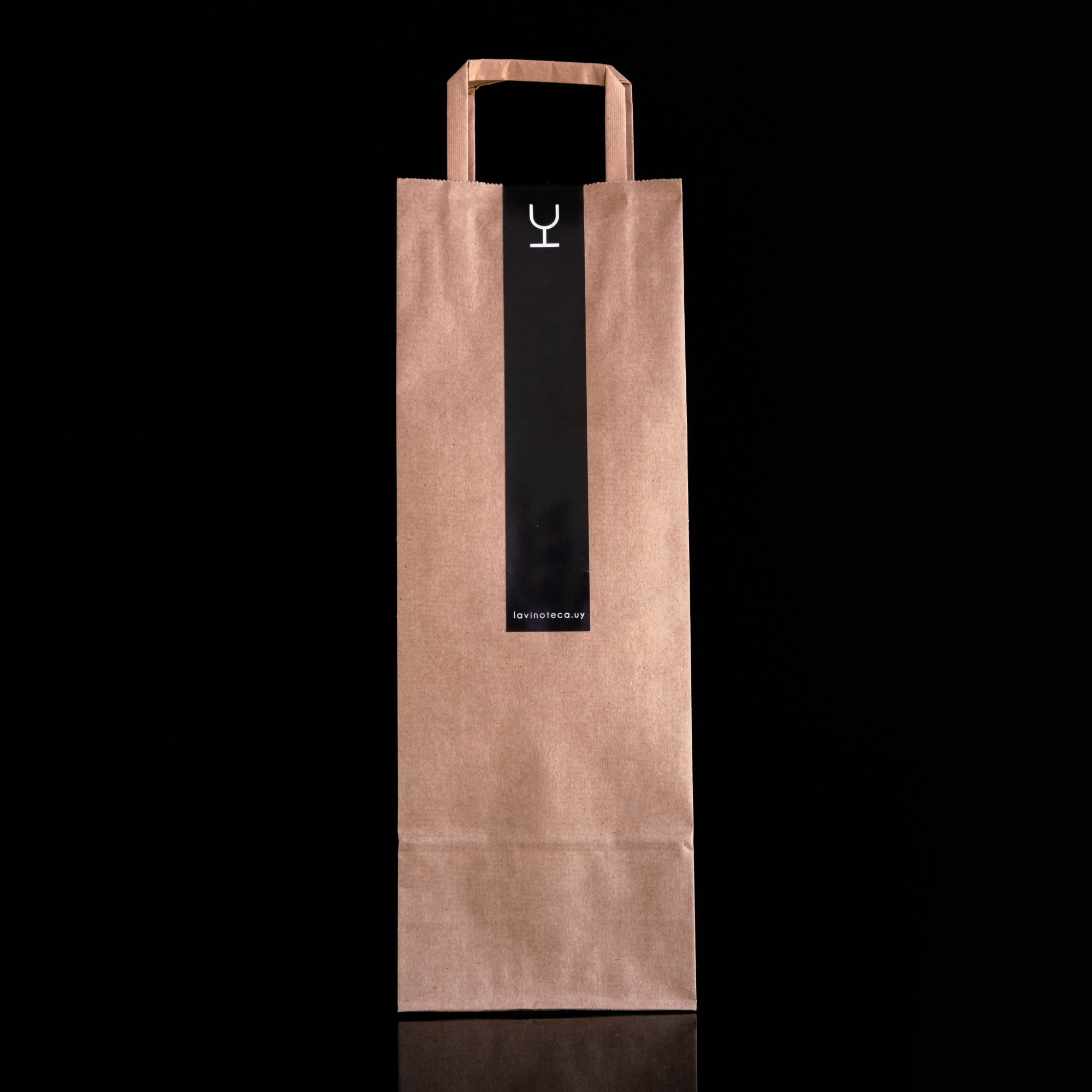 Bolsa Kraft para un vino