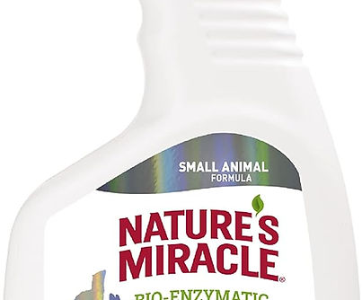 bio-enzymatic formula for removing odors and stains from cages.