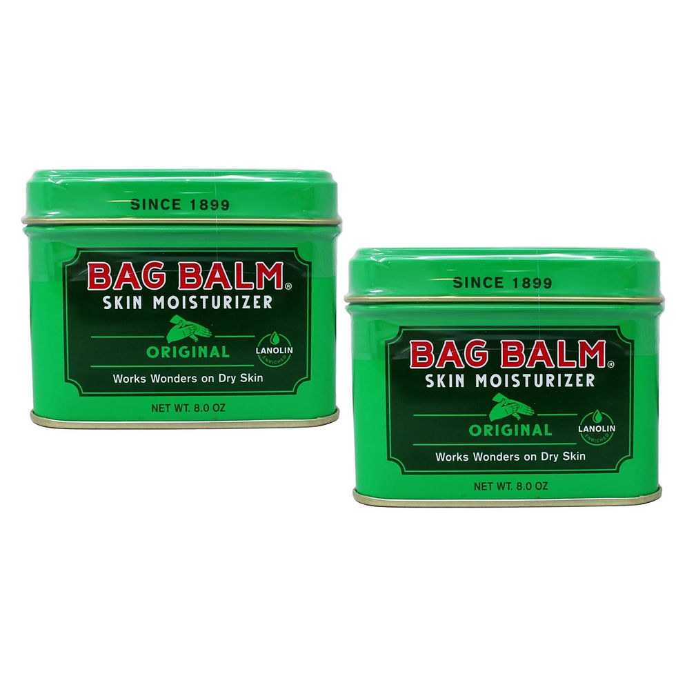 Bag Balm skin soother for dogs — relieves dry noses, paw pads, and elbows.