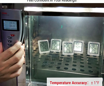 Compact indoor thermometer and humidity gauge for reptile enclosures.