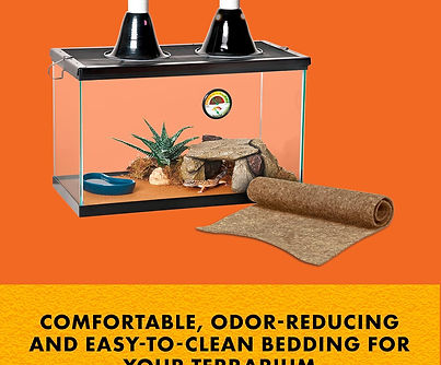 Zilla reptile terrarium bedding substrate floor liner for lizards and snakes.