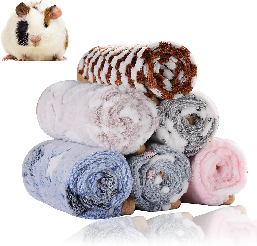 Grddaef fleece blankets for guinea pigs, washable bedding pads for rabbits, hamsters, and other small animals.