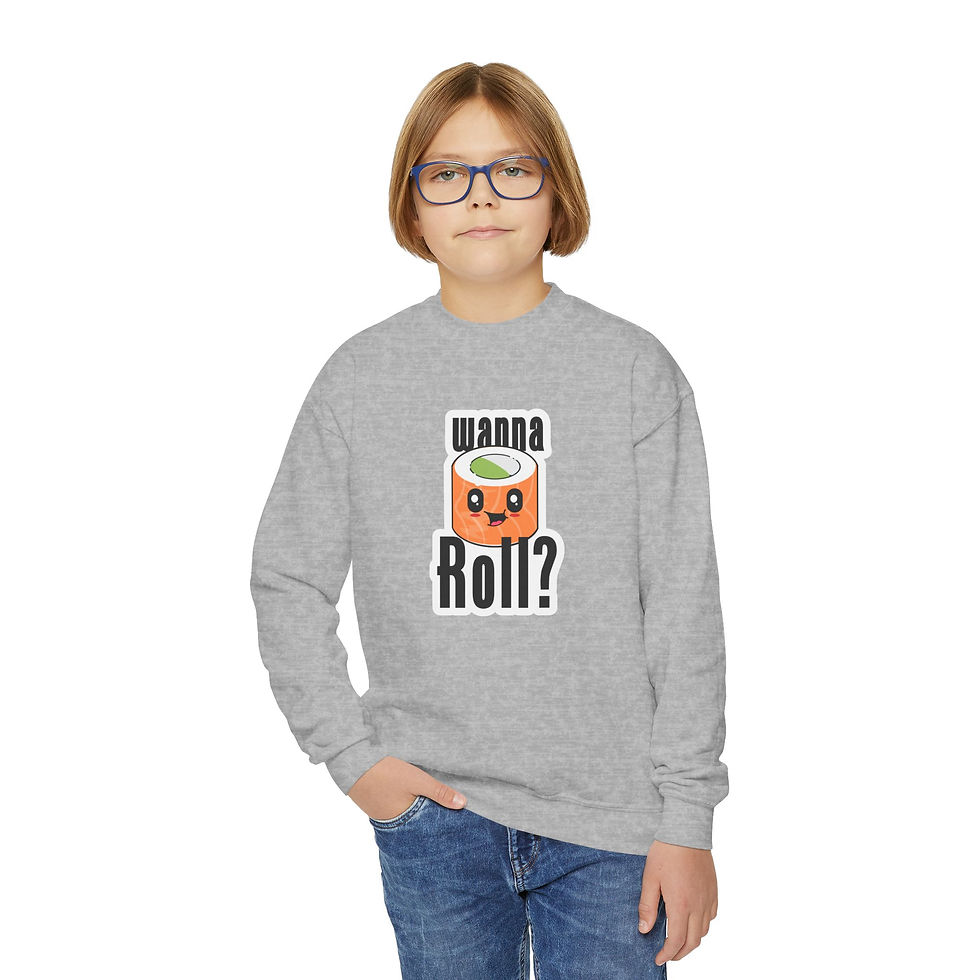 Thumbnail: Youth Sushi Jiu Jitsu Crewneck Sweatshirt