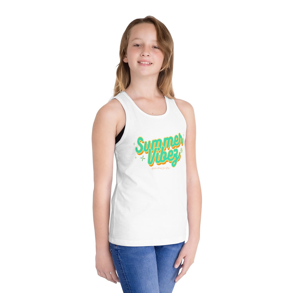 Thumbnail: Youth Summer Good Vibez Tank Top Athletic Children's Shirt 