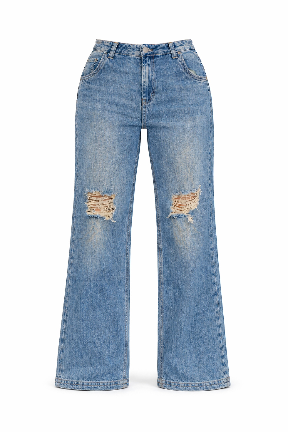 Thumbnail: Ripped Faded Jeans