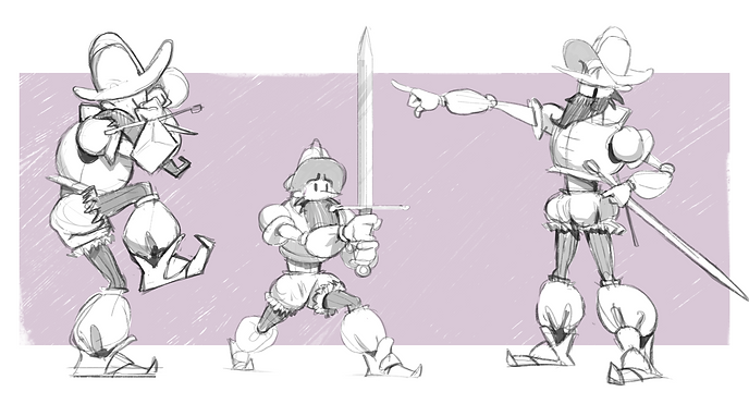 Spanish Conquistador Sketches