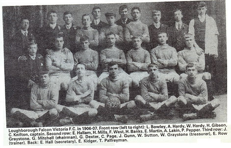 1907 Falcon-Victoria football team. How many of these young men served or died in WW!?