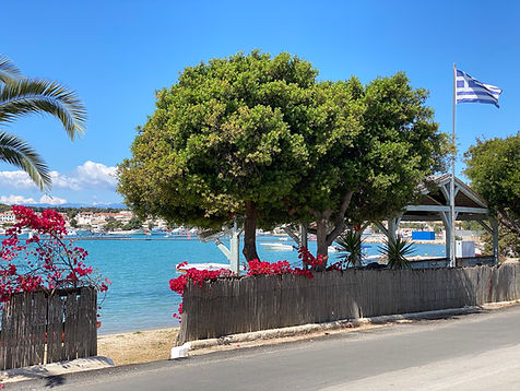 Driving along the seashore in Porto Cheli