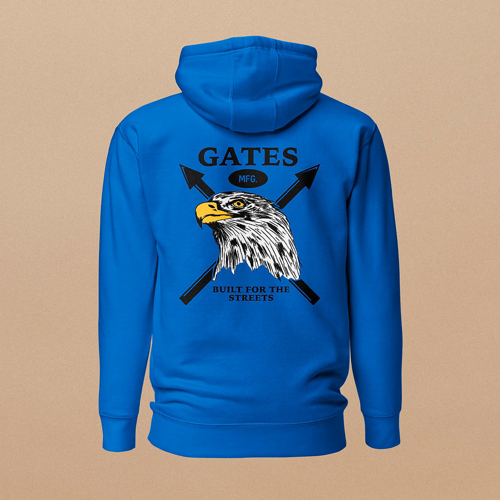 Thumbnail: Gates Mfg. Bulit For The Streets Hoodie
