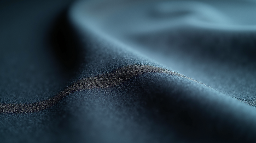 Eye-level view of a smart textile showcasing biometric features