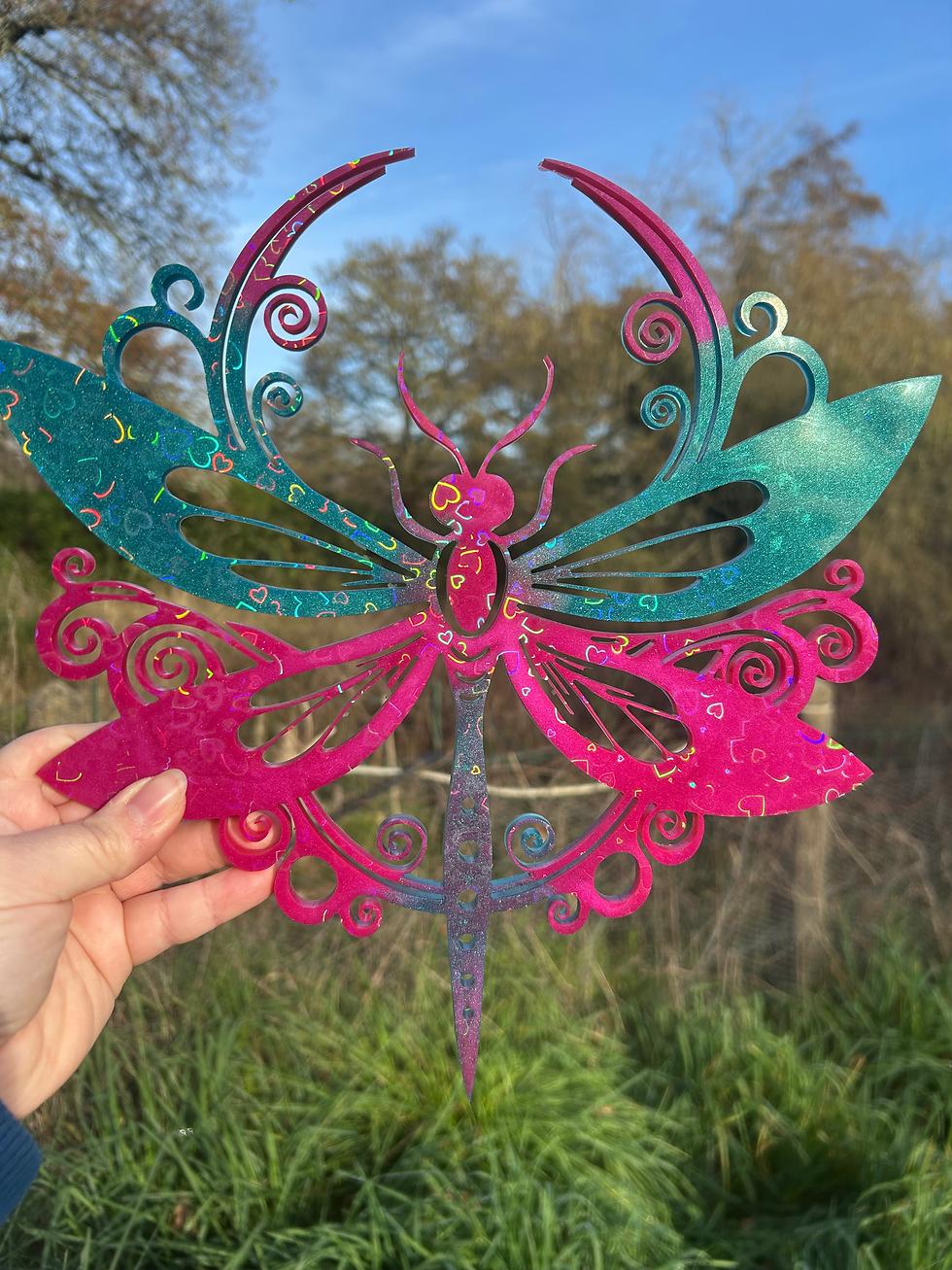 Thumbnail: Libellule décoration féerique
