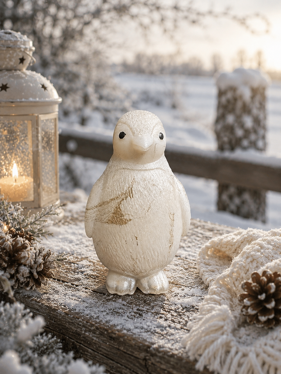 Figurine pingouin en résine