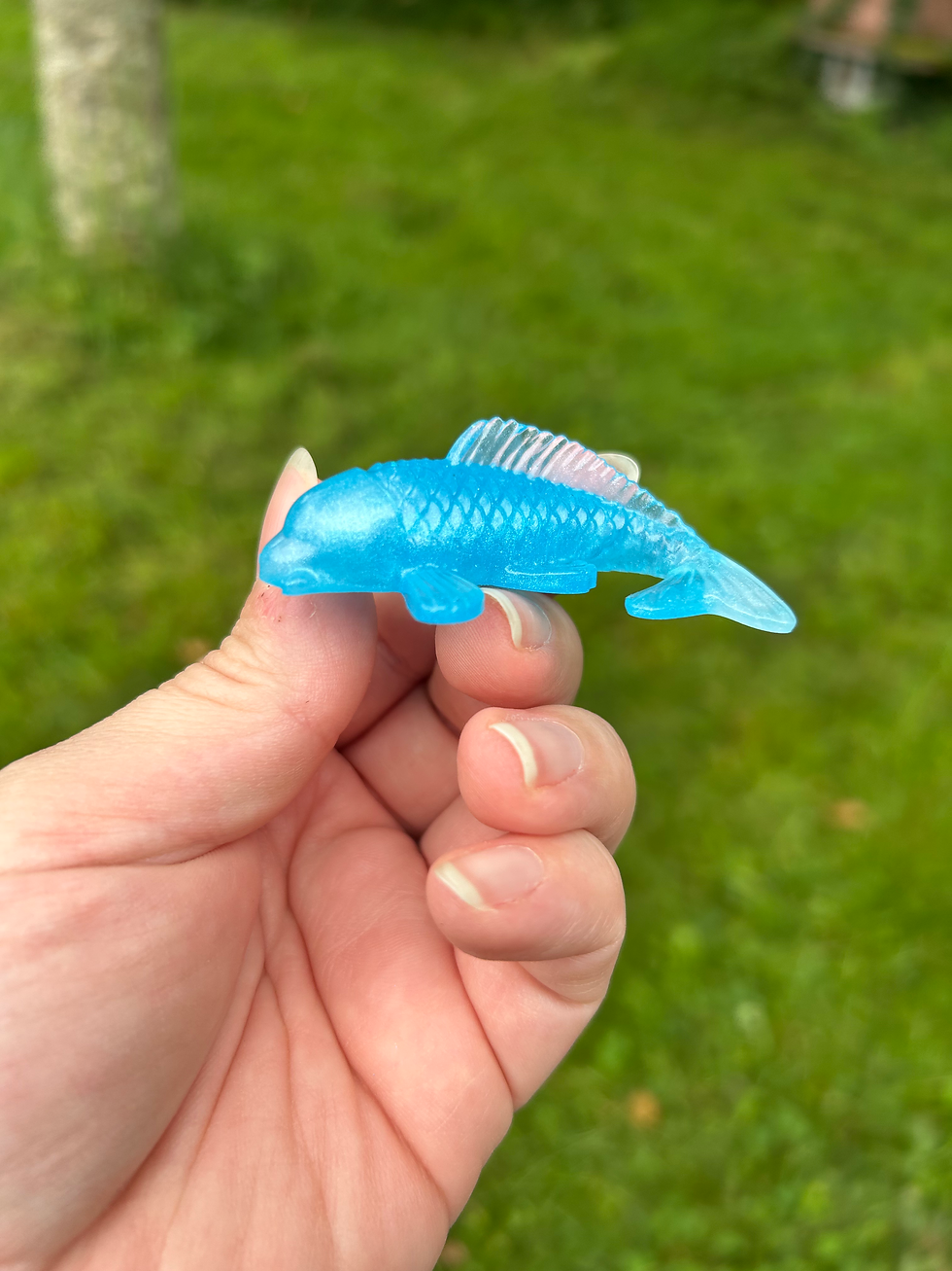 Miniature : Carpe koï en résine décorative