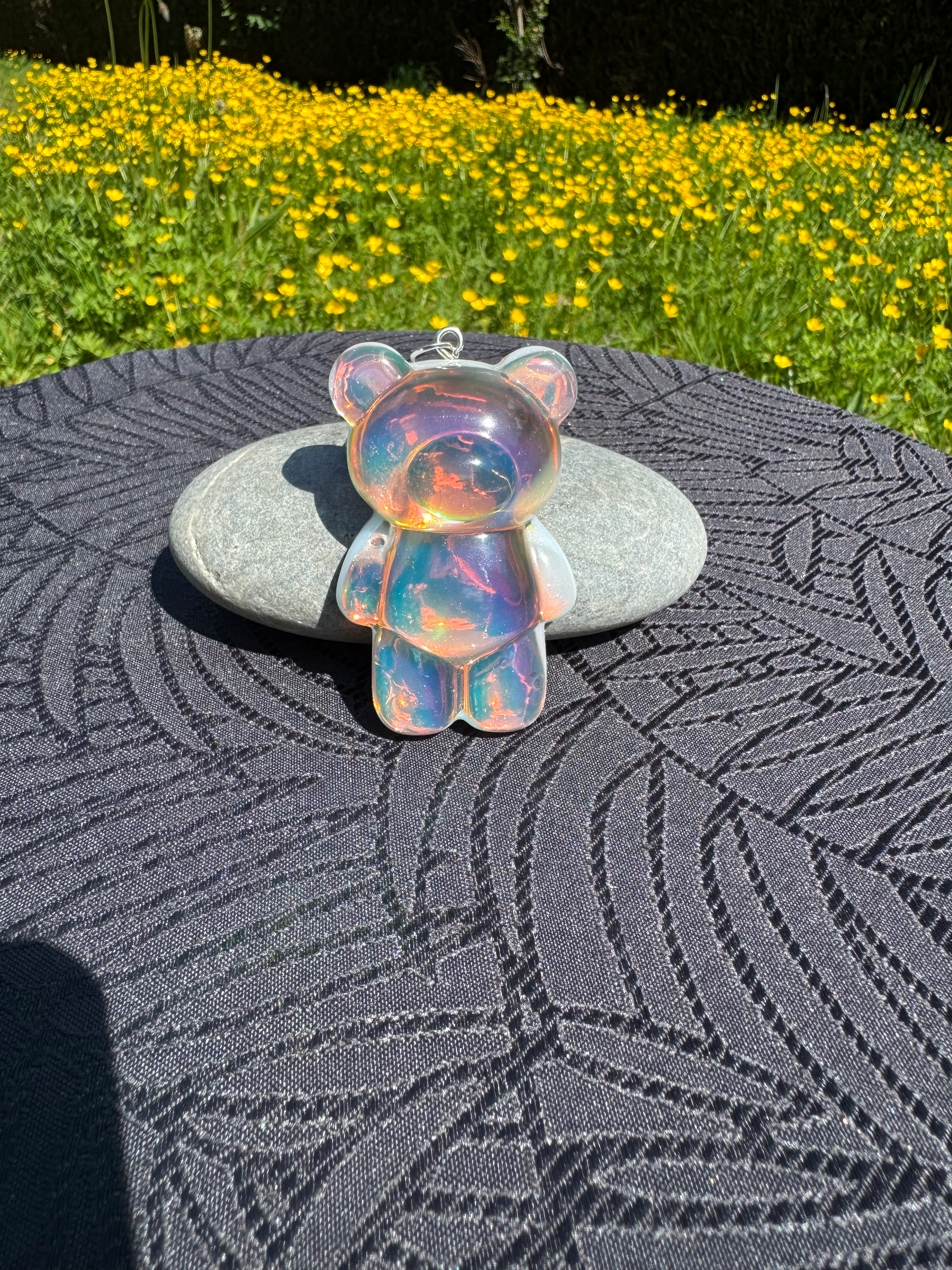 Porte-clés ourson en résine