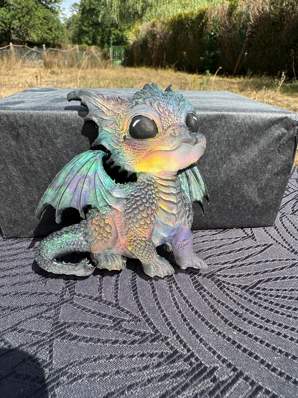 Miniature : Petit dragon décoratif en résine