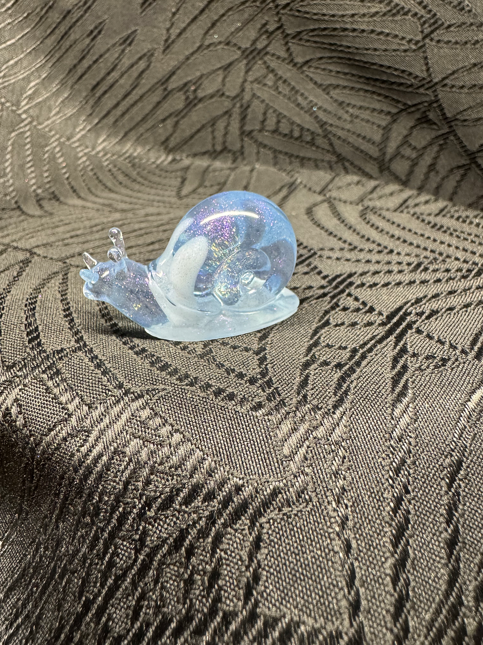 Miniature : Escargot en résine irisée