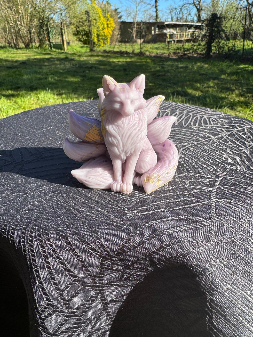 Miniature : Figurine Kitsune en résine