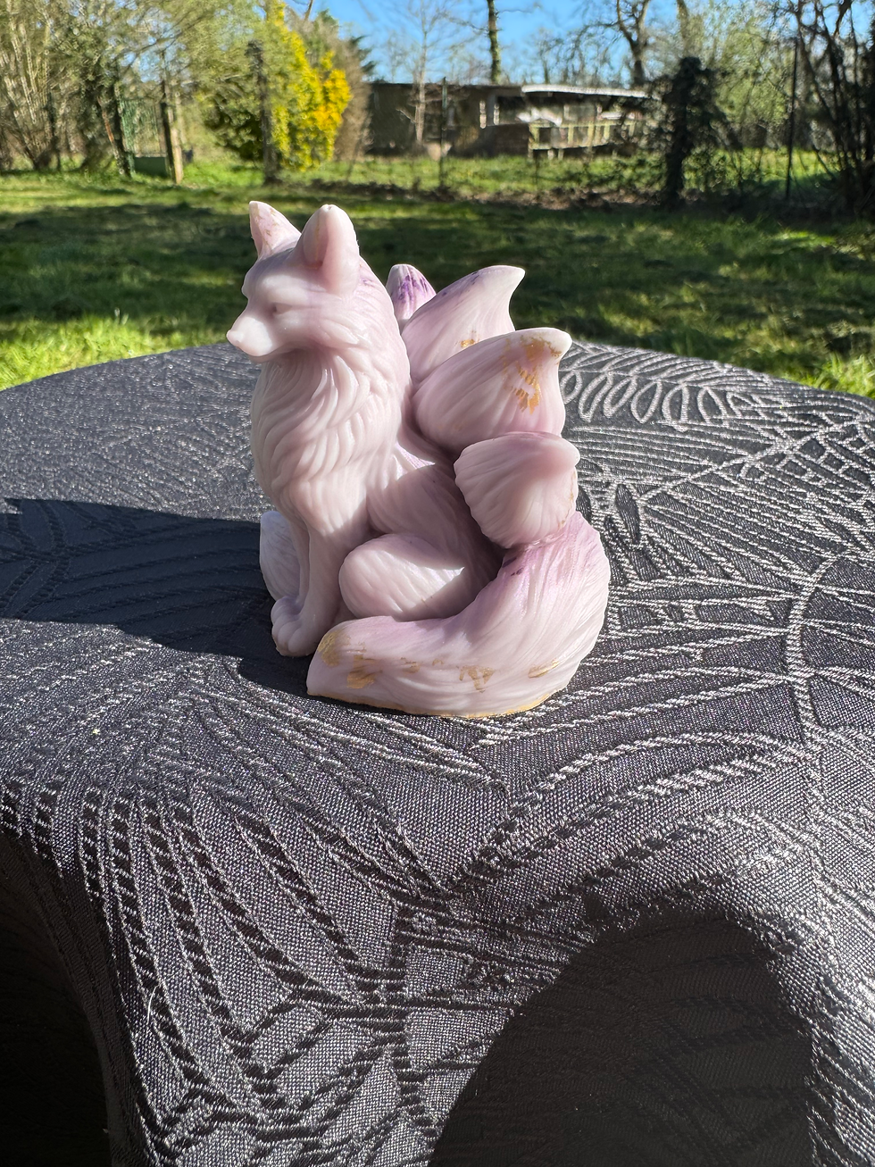 Miniature : Figurine Kitsune en résine