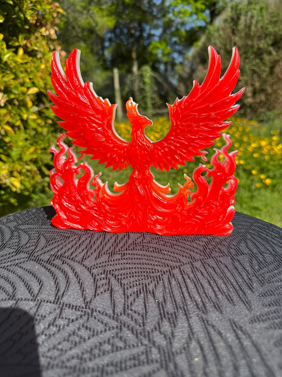 Phœnix en résine, décoration unique