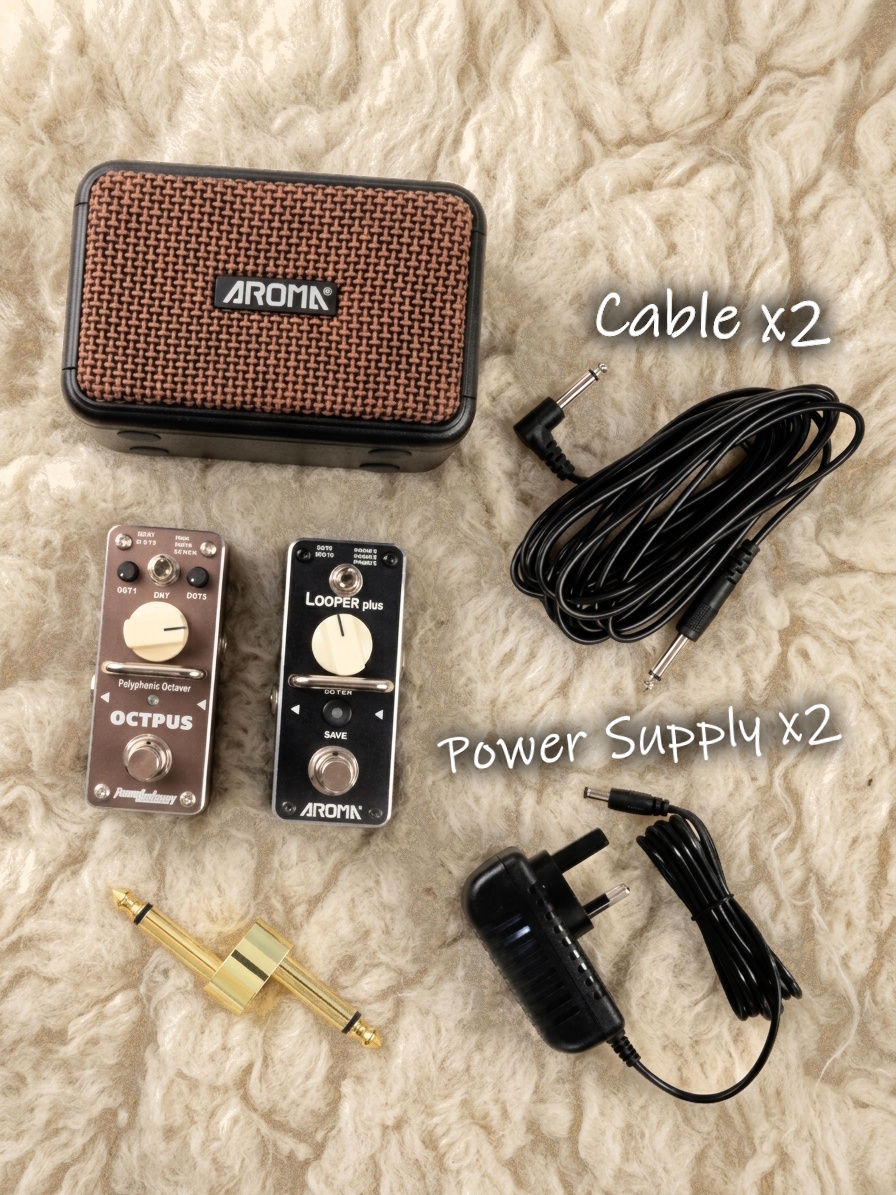 Aroma Octave, Looper Pedal & Amp Package