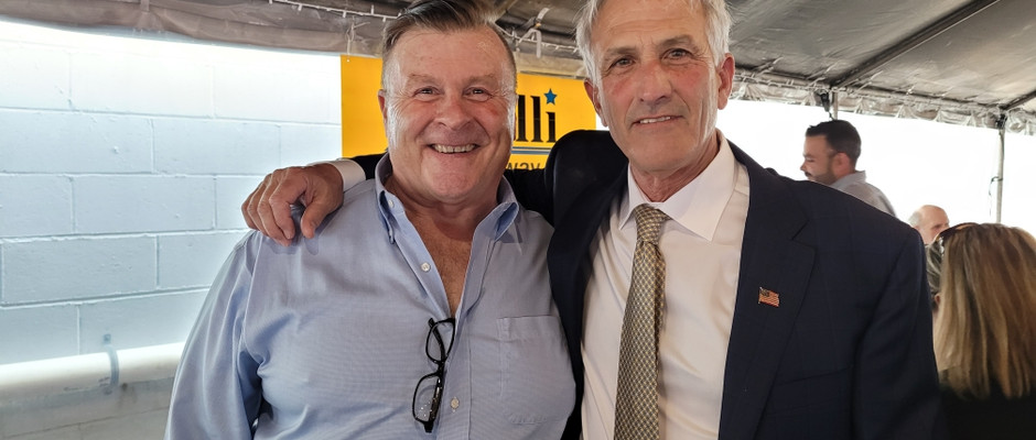 Joe with Huntington's own Kevin Orelli - Highway Superintendant.