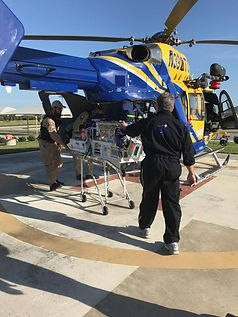 nicu baby being transported by helicopter