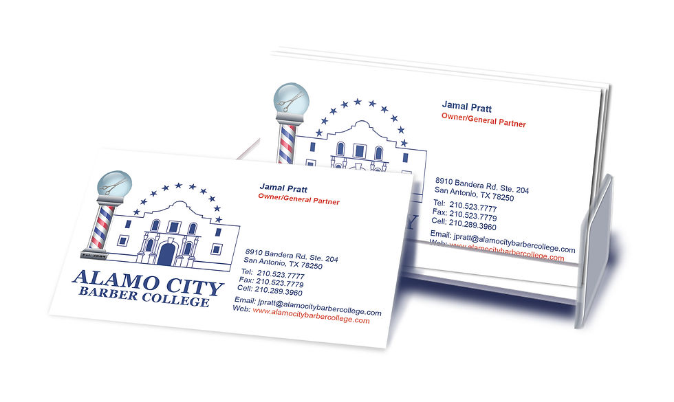 Alamo City Barber College cards