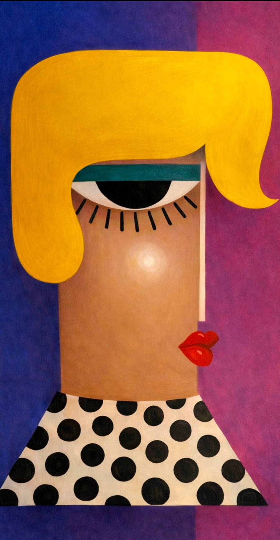 Art Panel Untitled (Gaze I) by Smilte Svilapaite