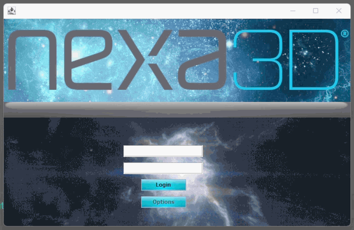 Nexa 3D Login PageGif
