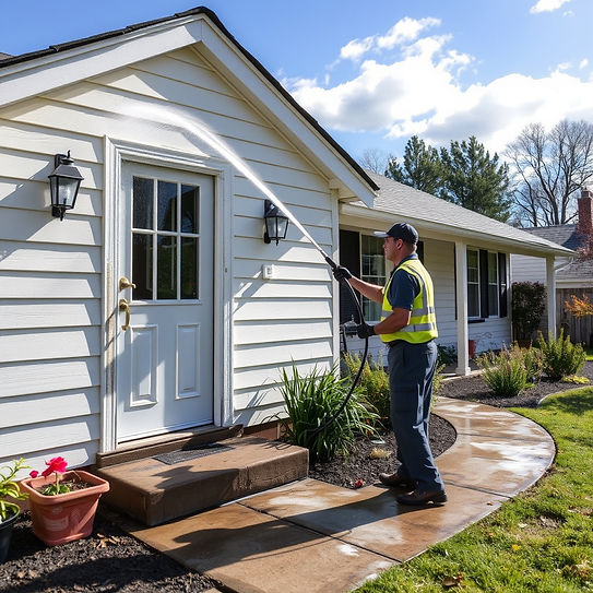man pressure washing house.jpg