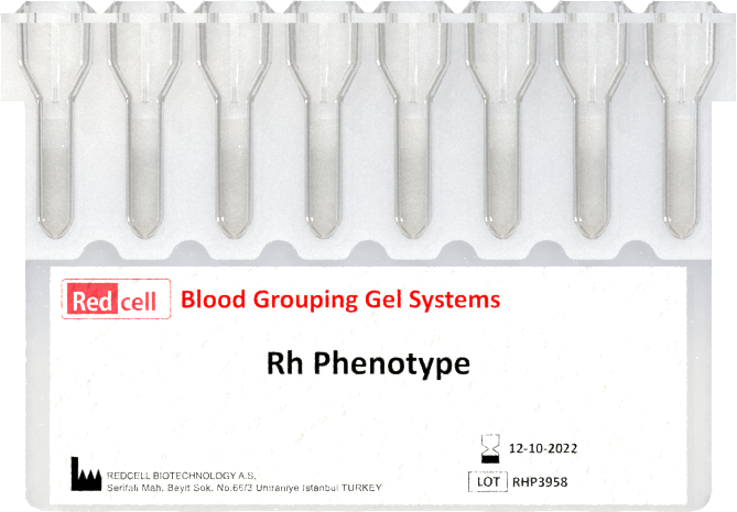 Redcell Rh Phenotype resmi jel kart görseli