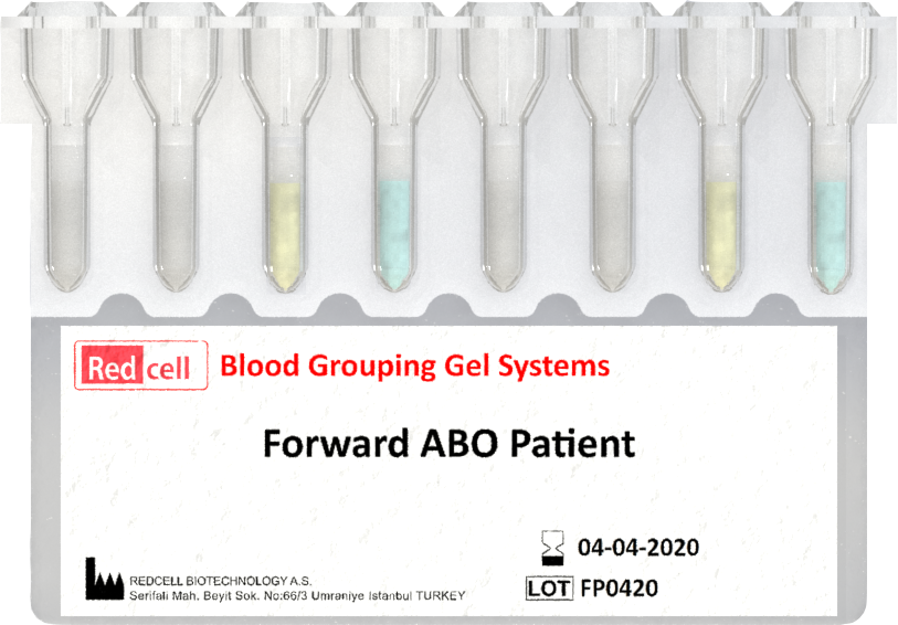 Redcell Forward ABO Patient resmi jel kart görseli