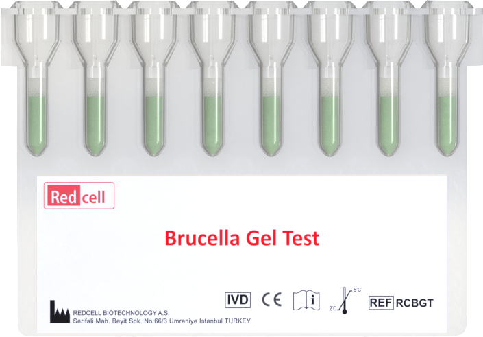 Redcell Brucella Gel Test resmi jel kart görseli