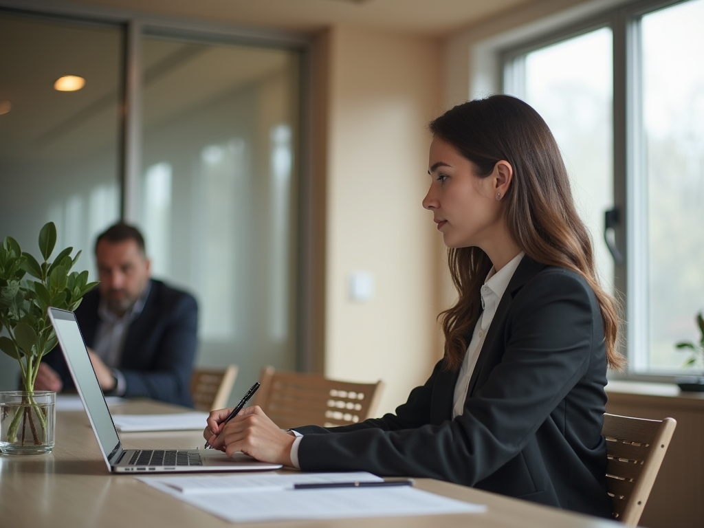 A clean and modern workspace with strategic design elements for business growth.