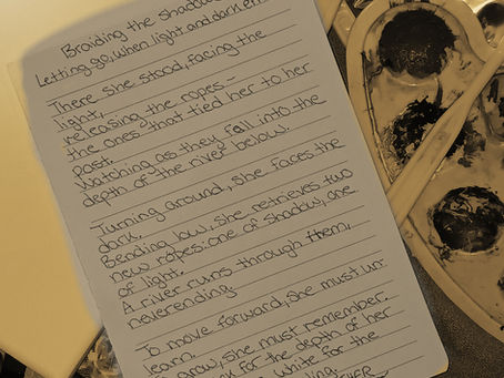 Braiding the Shadows: Letting go, when light and dark entwine.