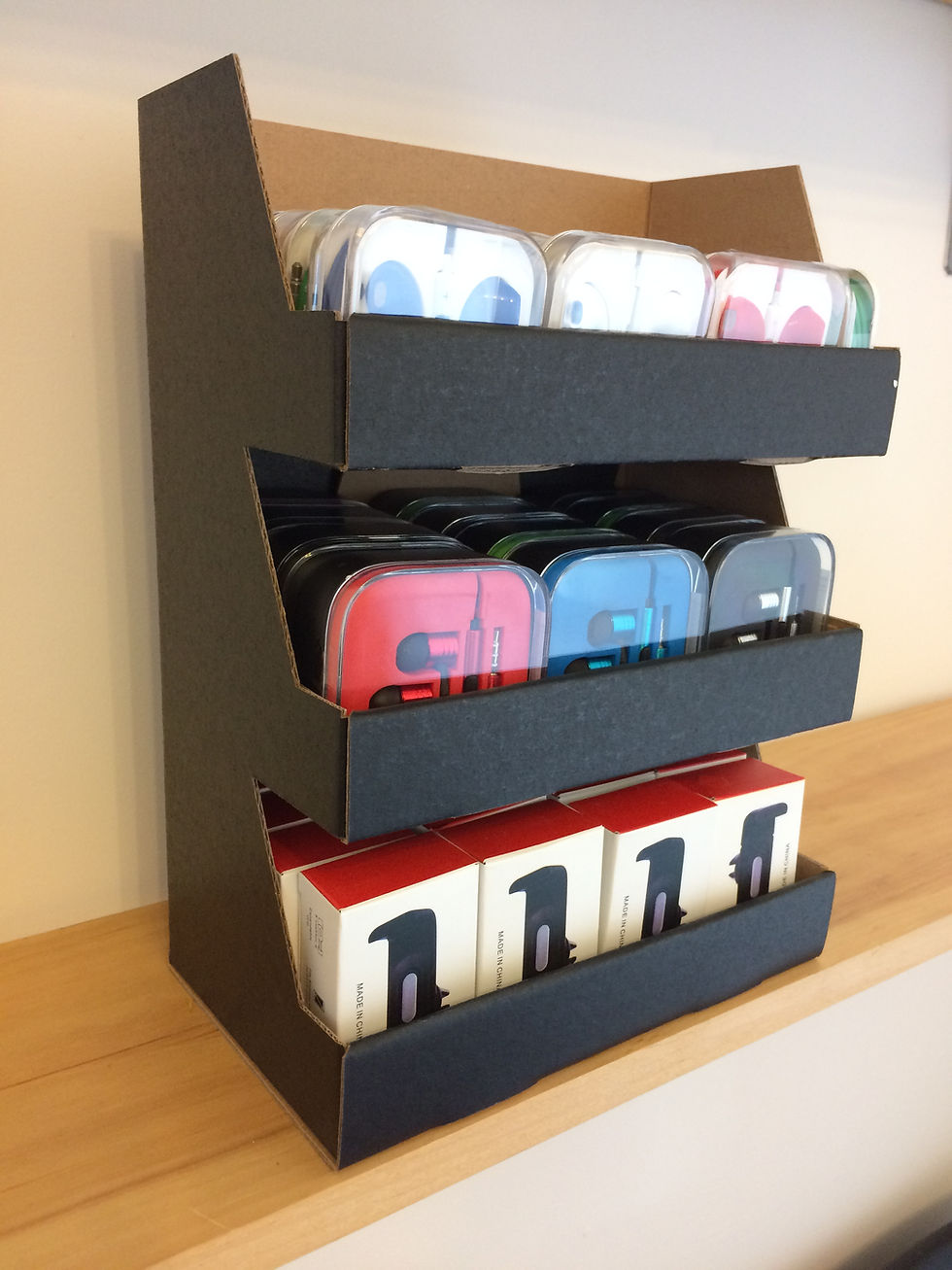 Thumbnail: Cardboard Mini Display / Présentoir Carton Mini