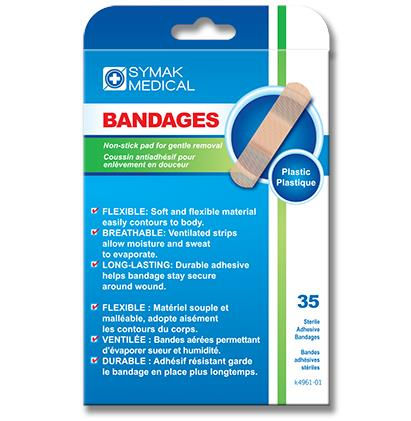 BANDAGES - PLASTIC. 35PCS STANDARD