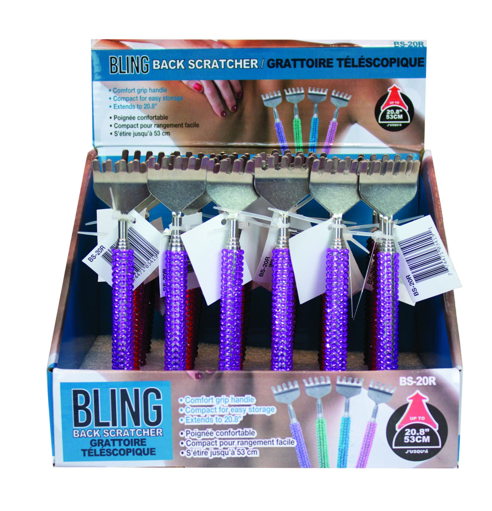 Extendable Back Scratcher 20” with Bling