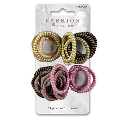 HAIR ELASTIC - 24 PCS 7*10cm