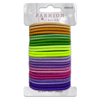 HAIR ELASTIC - 24 PCS 8*14CM