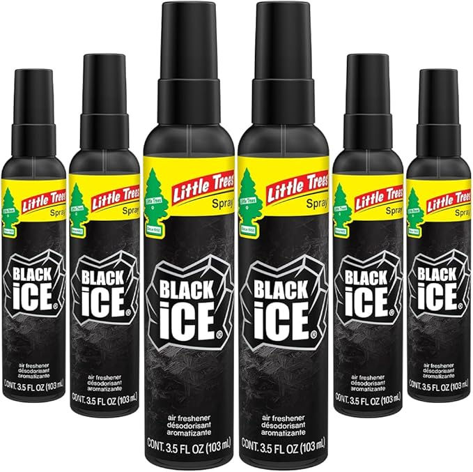 LITTLE TREES AIR FRESHENER BLACK ICE SPRAY