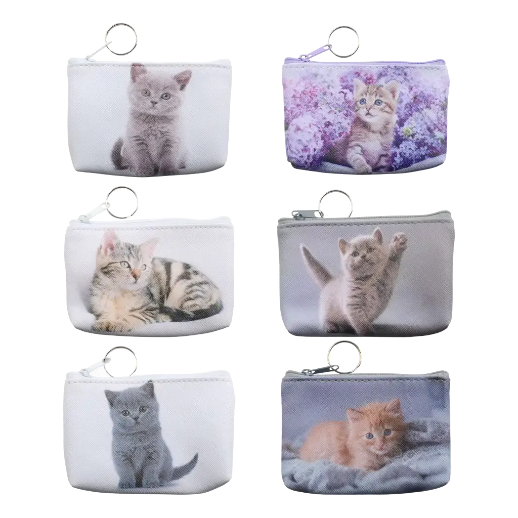 Cats Printed Coin Purse