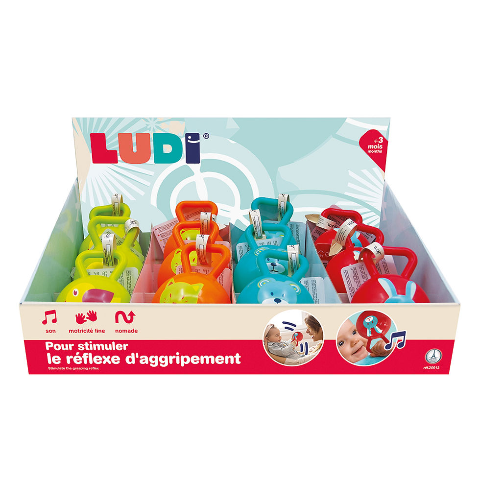 Thumbnail: LUDI - Matched balls Rattle assorted