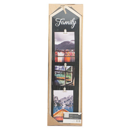 MDF MULIT-FRAME-FAMILY WALL PHOTO FRAME 16×59×2.5c