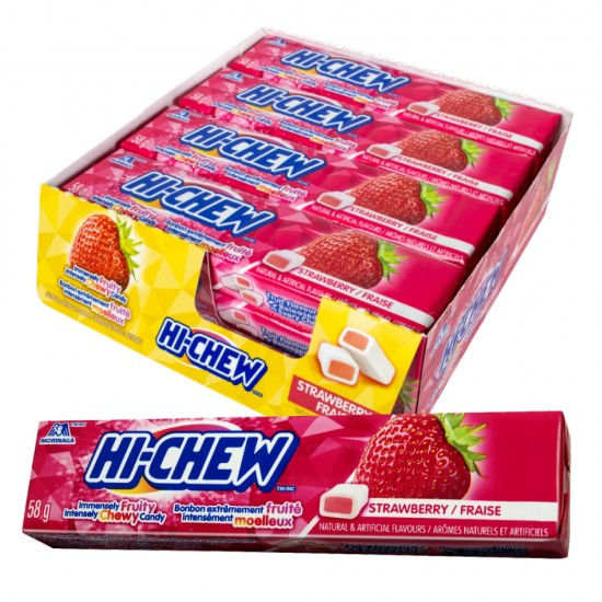 Hi-Chew Chewy Candy - Strawberry12 X 58g