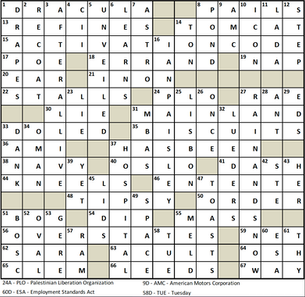 Spring 2024 Crossword Answers