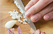 Maid In Siem reap remove chopped garlic smel