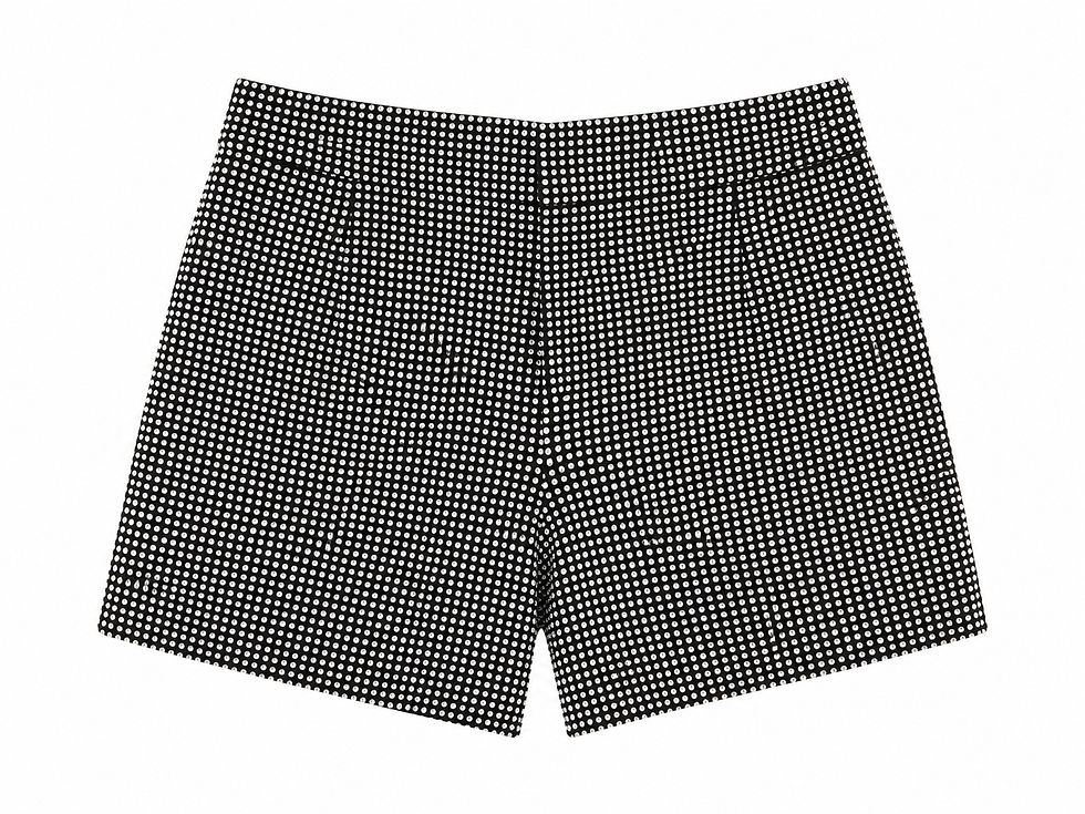 Thumbnail: Burning Diamonds Black Bling Shorts 